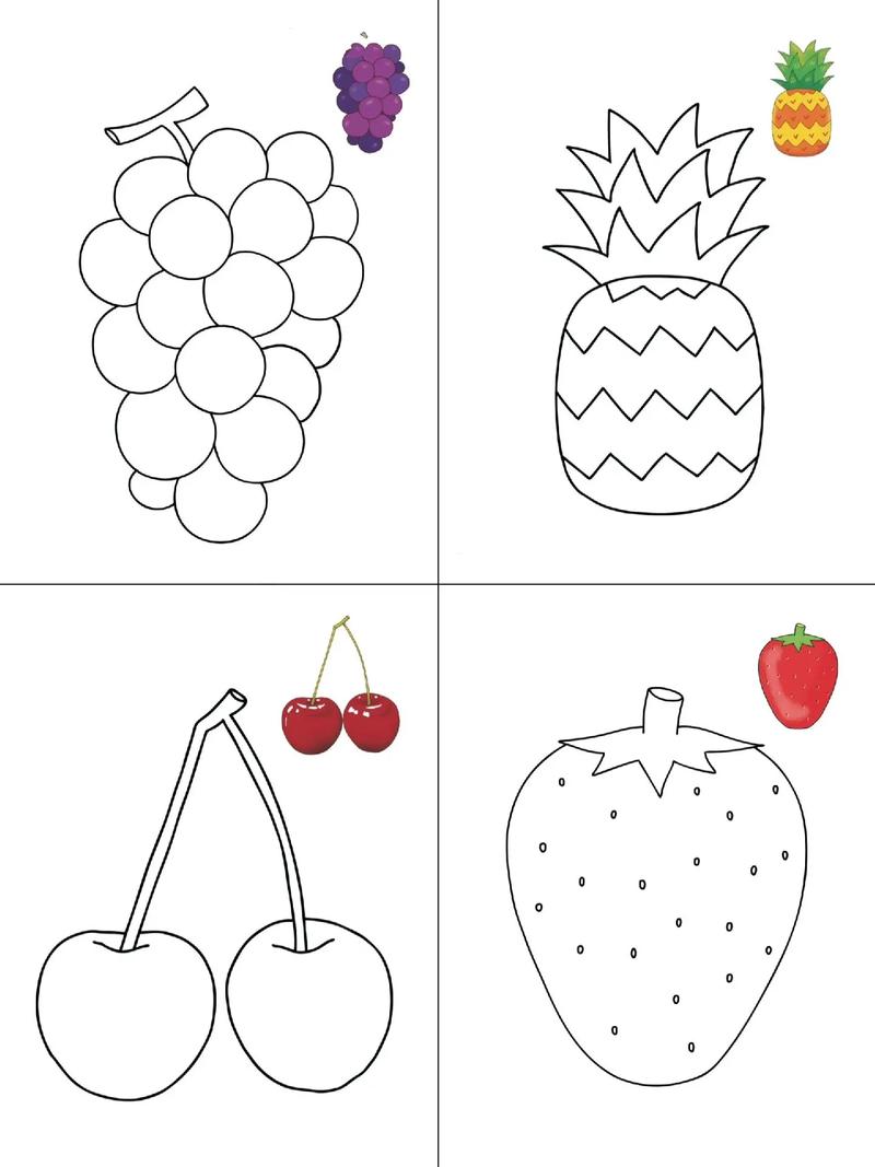 幼儿园水果简笔画涂鸦素材#幼儿园 #幼师 #简笔画 #涂鸦  - 抖音