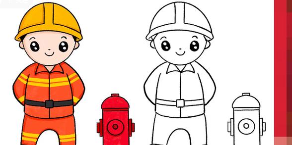 消防员怎么画简单,简笔画消防员的画法 - 爱知识