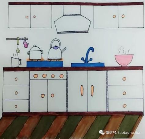 厨房简笔画厨房简笔画儿童画简单