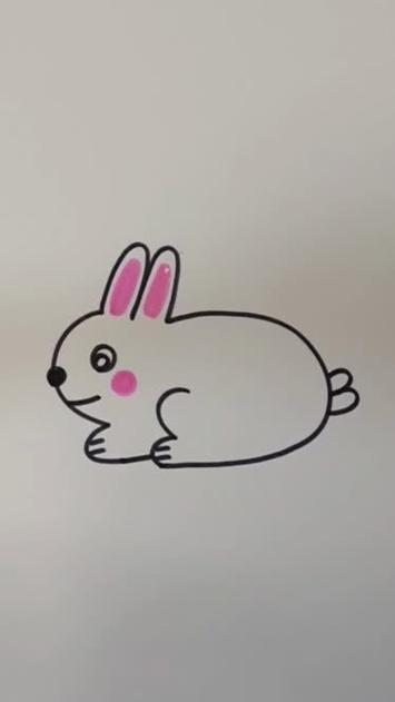 简笔画小白兔的画法 图片