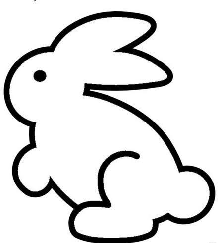 兔子形状的电脑简笔画
