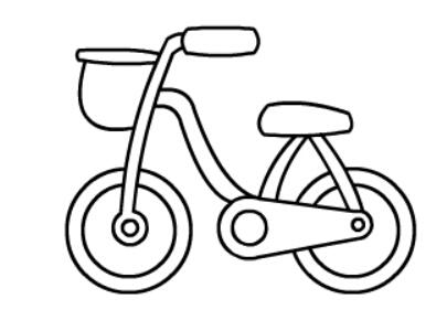 自行车简笔画 儿童简笔画 儿童画