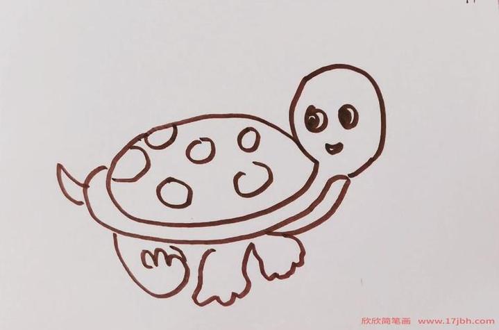 1一3岁儿童简笔画小乌龟