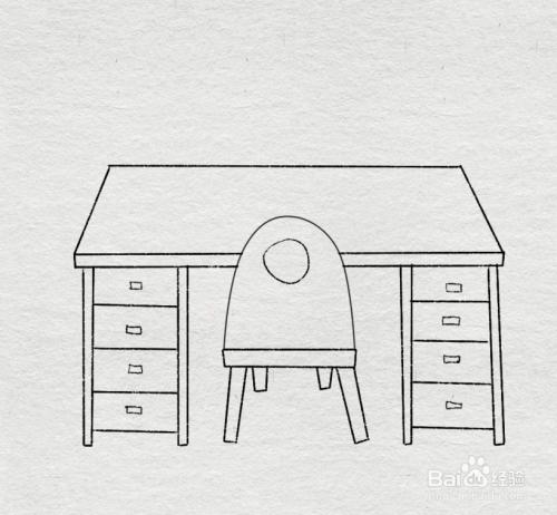 桌子和椅子怎么画简笔画步骤