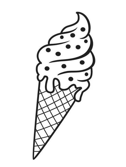 冰淇淋简笔画好看又可爱