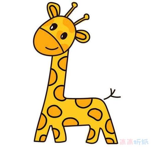 长颈鹿简笔画 幼儿园 简单漂亮