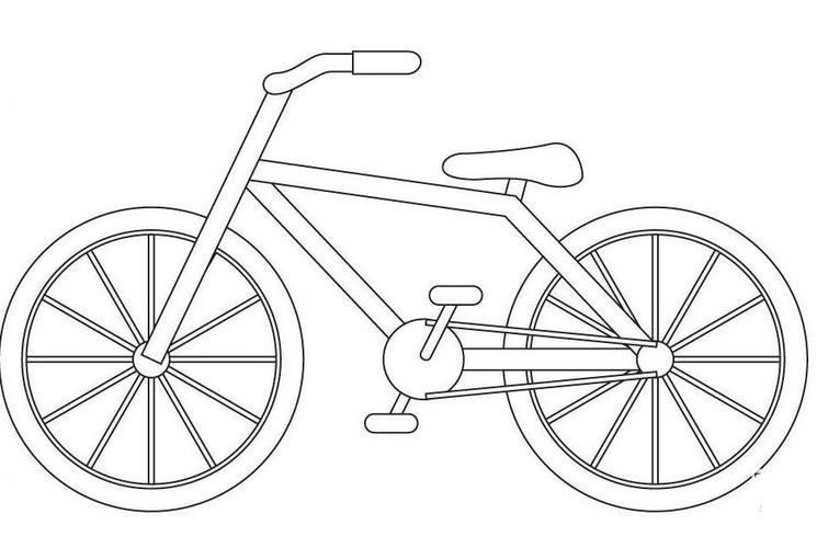 有关简易自行车儿童简笔画图片 简笔画教程