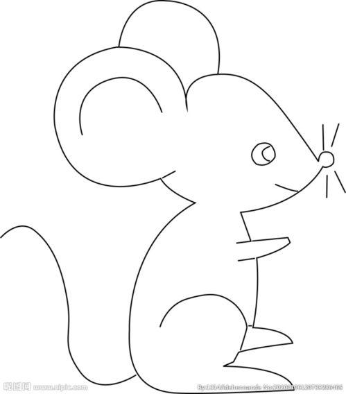 鼠的简笔画小老鼠的简笔画