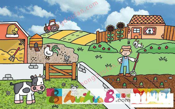 笔画教程绘画吧-画画如何画农场简笔画农场简笔画儿童画简单如何画农