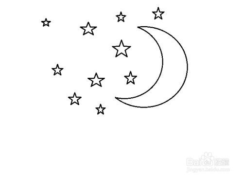 怎么画星星和月亮