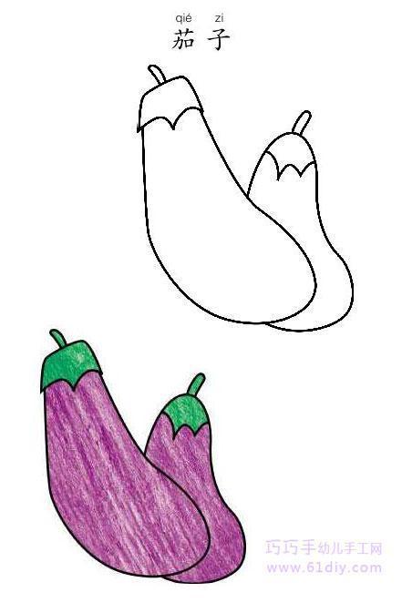 蔬菜画法简笔画图片颜色