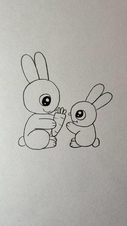 画兔妈妈和可爱兔宝宝,有没有喜欢的