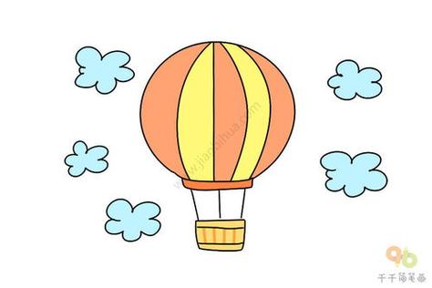 热气球怎么画 简单漂亮