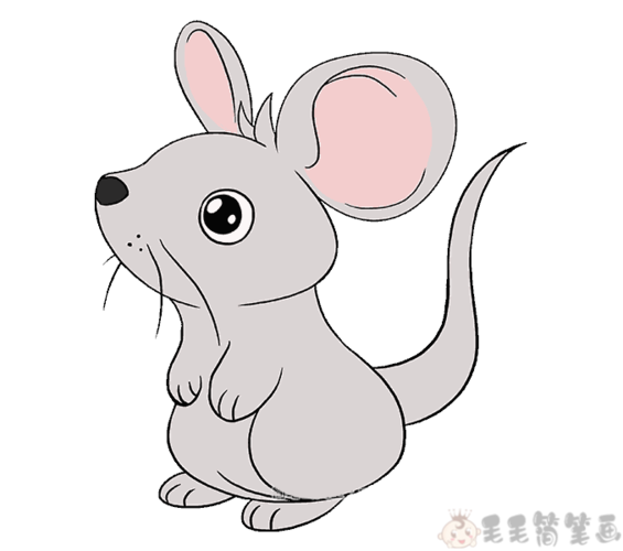 超详细教你画可爱的小老鼠简笔画