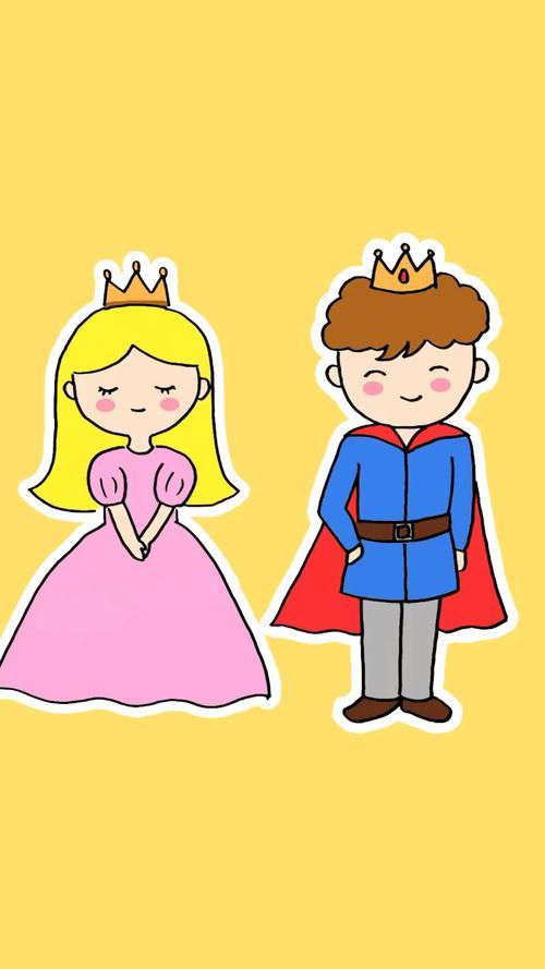 公主和王子简笔画公主和王子简笔画白雪公主步骤