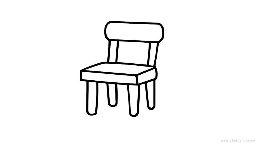 带颜色的简笔画小椅子怎么画